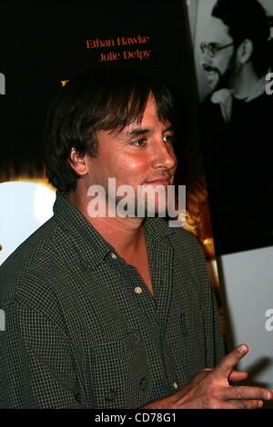 28. Juni 2004 - New York, New York, US - K38096RM. VOR Sonnenuntergang PREMIERE A die DGA THEATRE, NEW YORK New York.06/28/2004.  / 2004..RICHARD LINKLATER (Kredit-Bild: © Rick Mackler/Globe Photos/ZUMAPRESS.com) Stockfoto