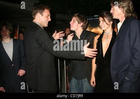 2. Oktober 2004 - New York, New York, US - K39753ML. 42. NEW YORK FILM FESTIVAL SCREENING der sog in der ALICE TULLY HALL, LINCOLN CENTER IN New York City 02.10.2004.  / 2004.DEVON ALAN, JOSH LUCAS, JAMIE BELL, SHIRI APPLEBY und DERMOT MULRONEY (Kredit-Bild: © Mitchell Levy/Globe Fotos / Stockfoto