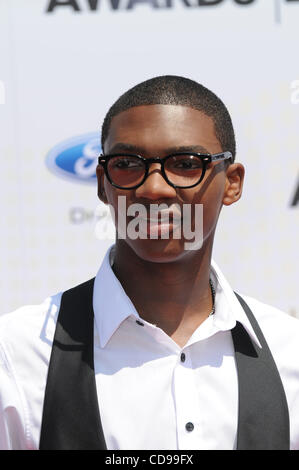 27. Juni 2010 kommt - Los Angeles, Kalifornien, USA - MISHON auf dem roten Teppich für den 10. Jahrestag BET Awards 2010 im Shrine Auditorium statt. (Kredit-Bild: © Mark Samala/ZUMApress.com) Stockfoto