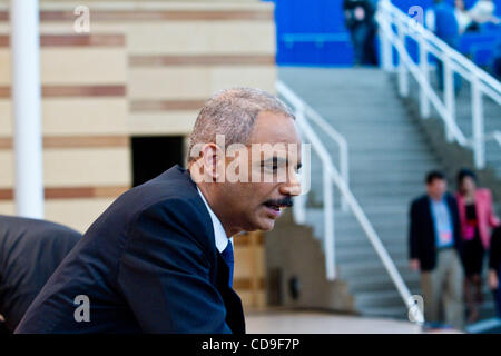 8. Juli 2010 - Aspen, Colorado, USA - uns Justizminister ERIC HOLDER am Aspen Idee Festival.  (Kredit-Bild: © Rustin Gudim/ZUMApress.com) Stockfoto