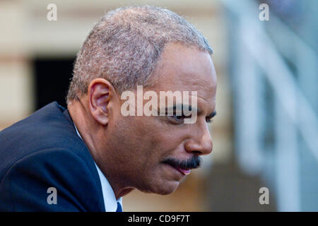 8. Juli 2010 - Aspen, Colorado, USA - uns Justizminister ERIC HOLDER am Aspen Idee Festival.  (Kredit-Bild: © Rustin Gudim/ZUMApress.com) Stockfoto