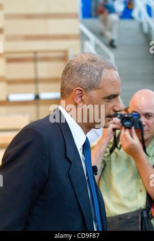 8. Juli 2010 - Aspen, Colorado, USA - uns Justizminister ERIC HOLDER am Aspen Idee Festival.  (Kredit-Bild: © Rustin Gudim/ZUMApress.com) Stockfoto