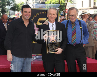 Sep 14, 2010 - Hollywoodwood, Kalifornien, USA - LARRY KING & Actor SETH MACFARLANE tritt BILL MAHER als er erhält Stern am Walk of Fame. (Kredit-Bild: © Lisa O'Connor/ZUMApress.com) Stockfoto