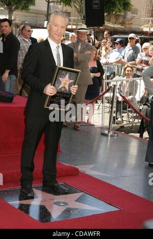 14. September 2010 - Hollywood, Kalifornien, US - I14774CHW. Bill Maher mit Stern auf dem Hollywood Walk Of Fame geehrt. Hollywood & Rebe, Hollywood, CA .09/14/2010. BILL MAHER. 2010 (Kredit-Bild: © Clinton Wallace/Globe Photos/ZUMApress.com) Stockfoto