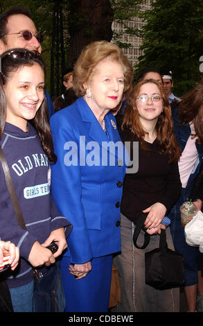 SD05132003. EHEMALIGE britische PREMIERMINISTERIN MARGARET THATCHER besucht NEW YORK New Yorks Bürgermeister MICHAEL BLOOMBERG am GRACIE MANSION NEW YORK neue York.K30628AR. (Kredit-Bild: © Andrea Renault/Globe Photos/ZUMAPRESS.com) Stockfoto