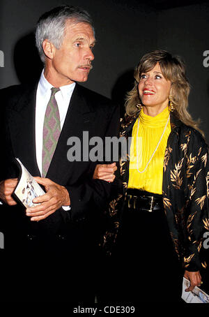 1. Januar 2011 - Hollywood, Kalifornien, USA - 16169.TED TURNER und JANE FONDA.  / / 1991..TEDTURNERRETRO(Credit Image: © Phil Roach/Globe Photos/ZUMAPRESS.com) Stockfoto