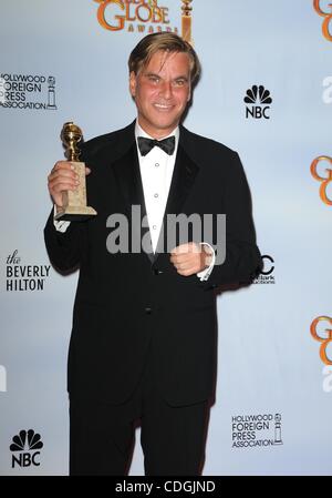 16. Januar 2011 - Los Angeles, Kalifornien, USA - Aaron Sorkin.68TH jährlichen GOLDEN AWARDS (Ankünfte) .held bei The Beverly Hilton Hotel., Los Angeles, CA. 16 Januar - 2011. K67383LONG (Kredit-Bild: © D. Long/Globe Photos/ZUMAPRESS.com) Stockfoto