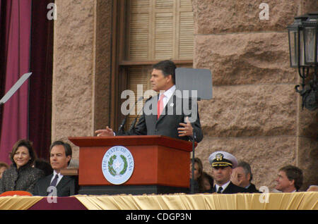 18. Januar 2011 - RICK Austin, Texas, USA - PERRY. Rick Perry Eröffnungs-Zeremonie des Texas State Capitol am 18.01.2011... 2011.K67394JN (Kredit-Bild: © Jeff Newman/Globe Photos/ZUMAPRESS.com) Stockfoto