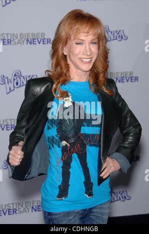 9. Februar 2011 - Hollywood, Kalifornien, USA - Kathy Griffin während der Premiere des neuen Films von Paramount Bilder sagen niemals, im Nokia Theatre statt, am 8. Februar 2011, in Los Angeles... 2011.K67537mge (Kredit-Bild: © Michael Germana/Globe Photos/ZUMAPRESS.com) Stockfoto