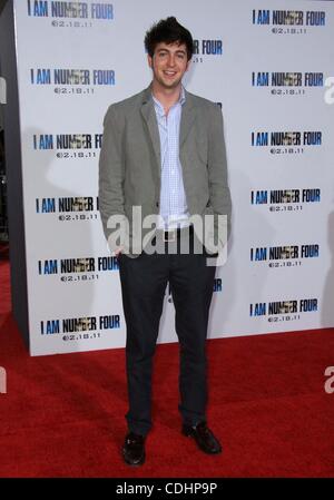 9. Februar 2011 - Los Angeles, Kalifornien, USA - Nicholas Braun. " Ich bin Nummer vier '' Los Angeles Premiere an der VillageTheatre, Westwood, CA. 9 Februar - 2011 statt.  K67545TL (Kredit-Bild: © TLeopold/Globe Photos/ZUMAPRESS.com) Stockfoto