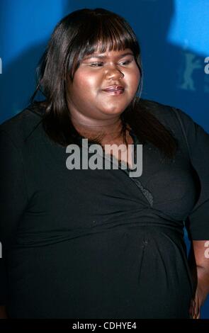 12. Februar 2011 - Hollywood, Kalifornien, US - GABOUREY SIDIBE. Schreien, The Sky photocall.61st Berlin International Film Festival.Berlin, Germany.February 12, 2011.Ãƒâ€šÃ'Â© - Fotos, Inc. 2011.K67591RHARV (Credit Bild: Â © Roger Harvey/Globe Photos/ZUMAPRESS.com) Stockfoto