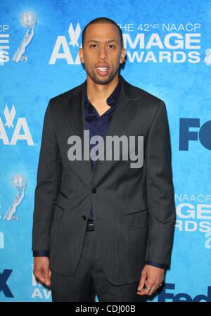 12. Februar 2011 - Los Angeles, Kalifornien, USA - Affion Crockett.The 42nd NAACP Image Awards Luncheon im Beverly Hills Hotel, Los Angeles, CA. 12 Februar - 2011 statt.  K67580TL (Kredit-Bild: © TLeopold/Globe Photos/ZUMAPRESS.com) Stockfoto