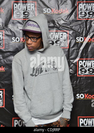 März 2 2011, Philadelphia Pa-USA-Rapper und Komponist, WIZ KHALIFA, am Xfinity Performance Theater in Philadelphia. Lokale Radiosender Power 99FM gestreamt live Internet Interview für seine Fans. (Kredit-Bild: (c) Ricky Fitchett/ZUMA Press) Fotograf: Ricky Fitchett Source: Ricky Fitchett Stockfoto