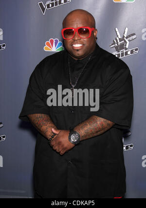 14. März 2011 - Los Angeles, Kalifornien, USA - CEE LO GREEN kommt für die Presse Festmahl der kommenden Show "The Voice" in LA Center Studios. (Kredit-Bild: © Lisa O'Connor/ZUMAPRESS.com) Stockfoto