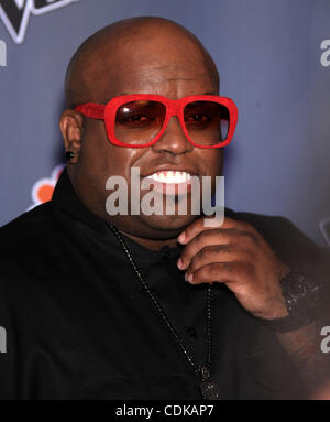 14. März 2011 - Los Angeles, Kalifornien, USA - CEE LO GREEN kommt für die Presse Festmahl der kommenden Show "The Voice" in LA Center Studios. (Kredit-Bild: © Lisa O'Connor/ZUMAPRESS.com) Stockfoto