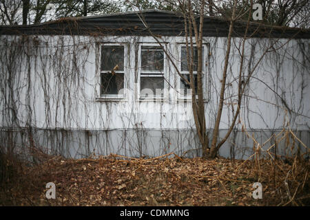 11. April 2011 - Centralia, Pennsylvania, USA - die Stadt Centralia, steht Pennsylvania fast verlassenen, nachdem eine Mine-Feuer, das im Jahre 1962 begann bis zum heutigen Tag immer noch brennt. Ungesunde Konzentrationen von Kohlenmonoxid und Kohlendioxid machen ihren Weg an die Oberfläche zwingt die Abwanderung von Centralia der Bewohner. ( Stockfoto