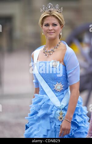 17. Mai 2011 - Stockholm, Spanien - Prinzessin Madeleine von Schweden besuchen die Hochzeit von Kronprinzessin Victoria von Schweden und Daniel Westling am 19. Juni 2010 in Stockholm, Schweden (Credit-Bild: © Jack Abuin/ZUMAPRESS.com) Stockfoto