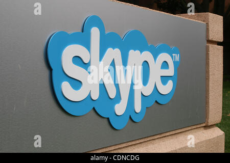 22. Mai 2011 - Palo Alto, Kalifornien, USA - US-Hauptquartier der Skype Inc. im Silicon Valley, benannt Skype Weg seinen Börsengang, weil es Microsofts $ 8,5 Milliarden Übernahmeangebot angenommen hat.  Dieser Kauf ist das teuerste in der Geschichte von Microsoft.  Die Unternehmen hoffen, vervollständigen Stockfoto