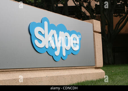 22. Mai 2011 - Palo Alto, Kalifornien, USA - US-Hauptquartier der Skype Inc. im Silicon Valley, benannt Skype Weg seinen Börsengang, weil es Microsofts $ 8,5 Milliarden Übernahmeangebot angenommen hat.  Dieser Kauf ist das teuerste in der Geschichte von Microsoft.  Die Unternehmen hoffen, vervollständigen Stockfoto