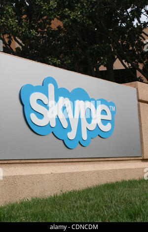 22. Mai 2011 - Palo Alto, Kalifornien, USA - US-Hauptquartier der Skype Inc. im Silicon Valley, benannt Skype Weg seinen Börsengang, weil es Microsofts $ 8,5 Milliarden Übernahmeangebot angenommen hat.  Dieser Kauf ist das teuerste in der Geschichte von Microsoft.  Die Unternehmen hoffen, vervollständigen Stockfoto