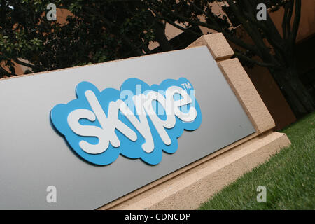 22. Mai 2011 - Palo Alto, Kalifornien, USA - US-Hauptquartier der Skype Inc. im Silicon Valley, benannt Skype Weg seinen Börsengang, weil es Microsofts $ 8,5 Milliarden Übernahmeangebot angenommen hat.  Dieser Kauf ist das teuerste in der Geschichte von Microsoft.  Die Unternehmen hoffen, vervollständigen Stockfoto