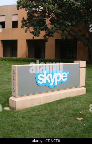 22. Mai 2011 - Palo Alto, Kalifornien, USA - US-Hauptquartier der Skype Inc. im Silicon Valley, benannt Skype Weg seinen Börsengang, weil es Microsofts $ 8,5 Milliarden Übernahmeangebot angenommen hat.  Dieser Kauf ist das teuerste in der Geschichte von Microsoft.  Die Unternehmen hoffen, vervollständigen Stockfoto