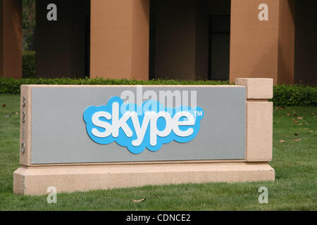 22. Mai 2011 - Palo Alto, Kalifornien, USA - US-Hauptquartier der Skype Inc. im Silicon Valley, benannt Skype Weg seinen Börsengang, weil es Microsofts $ 8,5 Milliarden Übernahmeangebot angenommen hat.  Dieser Kauf ist das teuerste in der Geschichte von Microsoft.  Die Unternehmen hoffen, vervollständigen Stockfoto