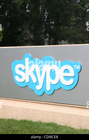 22. Mai 2011 - Palo Alto, Kalifornien, USA - US-Hauptquartier der Skype Inc. im Silicon Valley, benannt Skype Weg seinen Börsengang, weil es Microsofts $ 8,5 Milliarden Übernahmeangebot angenommen hat.  Dieser Kauf ist das teuerste in der Geschichte von Microsoft.  Die Unternehmen hoffen, vervollständigen Stockfoto