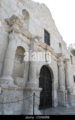 Sept. 2005 - San Antonio, Texas, USA - Fotos des Forts Alamo in San Antonio. Die Schlacht von Alamo, die vom 23. Februar bis 6. März 1836 stattfand war eine zentrale Veranstaltung in der Texas Revolution. (Kredit-Bild: © gen Blevins/ZUMAPRESS.com) Stockfoto
