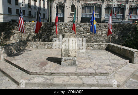 Sept. 2005 - San Antonio, Texas, USA - Fotos des Forts Alamo in San Antonio. Die Schlacht von Alamo, die vom 23. Februar bis 6. März 1836 stattfand war eine zentrale Veranstaltung in der Texas Revolution. (Kredit-Bild: © gen Blevins/ZUMAPRESS.com) Stockfoto