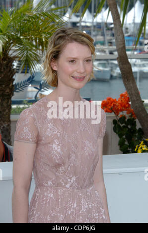 Schauspielerin Mia Wasikowska besucht die "Restless" Fototermin während der 64. Filmfestspiele von Cannes... Stockfoto