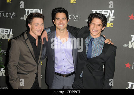 25. Mai 2011 - Los Angeles, Kalifornien, USA - Colton Haynes, Tyler Posey, Tyler Hoechlin Teilnahme an den MTV Teen Wolf Premiere Party Held im Roosevelt Hotel In Hollywood, Kalifornien am 25.05.11. 2011 (Kredit-Bild: © D. Long/Globe Photos/ZUMAPRESS.com) Stockfoto