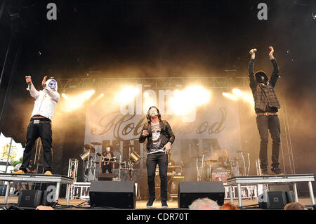 Mai. 22, 2011 - Columbus, Ohio; USA - führt Musiker HOLLYWOOD UNDEAD live als Teil der 5. jährlichen Rock auf der Range-Musik-Festival, die stattfindet am befindet sich in Columbus Crew Stadium. Copyright 2011 Jason Moore. (Kredit-Bild: © Jason Moore/ZUMAPRESS.com) Stockfoto