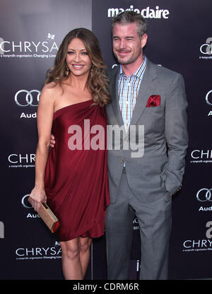 11. Juni 2011 - Los Angeles, Kalifornien, USA - REBECCA GAYHEART & ERIC DANE kommt für Chrysalis Butterfly Ball 10-jähriges Jubiläum im privaten Anwesen statt. (Kredit-Bild: © Lisa O'Connor/ZUMAPRESS.com) Stockfoto