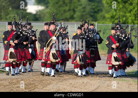 26. Juni 2011 - Ottawa, Ontario, Kanada - The Royal Canadian Mounted Police Präzision Kavallerie Bohrer als Teil der musikalischen Fahrt in Ottawa durchführen (Credit-Bild: © Marc DesRosiers/Southcreek Global/ZUMAPRESS.com) Stockfoto