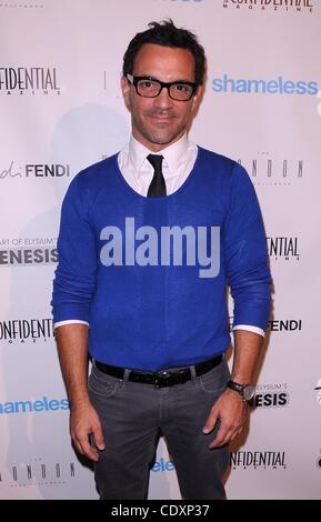 15. September 2011 - Hollywood, Kalifornien, US - George Kotsiopoulos bei Los Angeles vertrauliche Magazin Pre-Emmy Party... The London West Hollywood, West Hollywood, Kalifornien, USA... September 15, 2011..Â © RD / Kirkland / Retna Digital(Credit Image: © Scott Kirkland/Globe Photos/ZUMAPRESS.com) Stockfoto