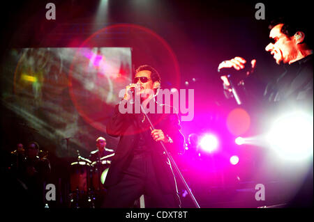 16. September 2011 führt - Miami, Florida, US - Sänger MARC ANTHONY auf der American Airlines Arena in Miami am Freitag Abend. (Kredit-Bild: © Gaston De Cardenas/ZUMAPRESS.com) Stockfoto