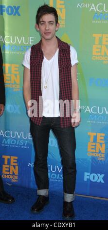 7. August 2011 - statt Los Angeles, Kalifornien, USA - 7. August 2011 - Los Angeles, Kalifornien, USA - Schauspieler KEVIN MCHALE bei 2011 Teen Choice Awards - Ankünfte auf GDer Gibson Amphitheater, Los Angeles. (Kredit-Bild: © Paul Fenton/ZUMAPRESS.com) Stockfoto