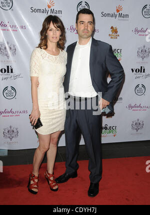 23. Juli 2011 - Los Angeles, Kalifornien, USA - Rosemarie DeWitt, Ron Livingston, Teilnahme an der Somaly Mam-Stiftung das Projekt Futures Weltkampagne Held im SLS Hotel In Los Angeles, Kalifornien am 23.07.11 starten. 2011 (Kredit-Bild: © D. Long/Globe Photos/ZUMAPRESS.com) Stockfoto