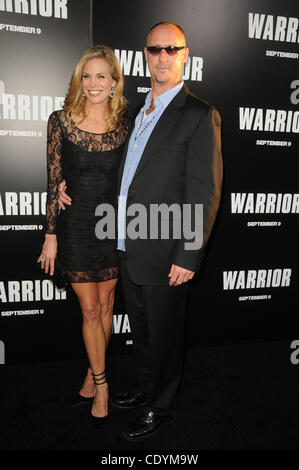 6. September 2011 - Los Angeles, Kalifornien, USA - Brooke Burns, Gavin O'Connor Teilnahme an The World Premiere Of '' Warrior'' in The Arclight Theater in Hollywood, Kalifornien am 06.09.11 statt. 2011 (Kredit-Bild: © D. Long/Globe Photos/ZUMAPRESS.com) Stockfoto