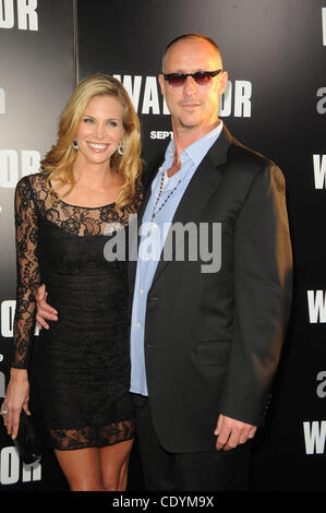 6. September 2011 - Los Angeles, Kalifornien, USA - Brooke Burns, Gavin O'Connor Teilnahme an The World Premiere Of '' Warrior'' in The Arclight Theater in Hollywood, Kalifornien am 06.09.11 statt. 2011 (Kredit-Bild: © D. Long/Globe Photos/ZUMAPRESS.com) Stockfoto