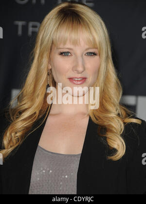 20. Oktober 2011 - Los Angeles, Kalifornien, USA - Melissa Rauch Teilnahme an der Los Angeles Premiere von «In Time» im Regency Village Theater in Westwood, Kalifornien am 20.10.11 statt. 2011 (Kredit-Bild: © D. Long/Globe Photos/ZUMAPRESS.com) Stockfoto