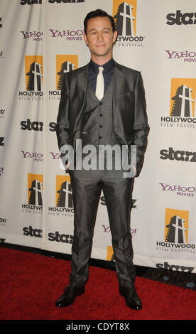 24. Oktober 2011 - Los Angeles, Kalifornien, USA - Joseph Gordon-Levitt Teilnahme an der 15. jährlichen Hollywood Film Awards Gala im Beverly Hilton Hotel in Beverly Hills, Kalifornien am statt 24.10.11. 2011 (Kredit-Bild: © D. Long/Globe Photos/ZUMAPRESS.com) Stockfoto