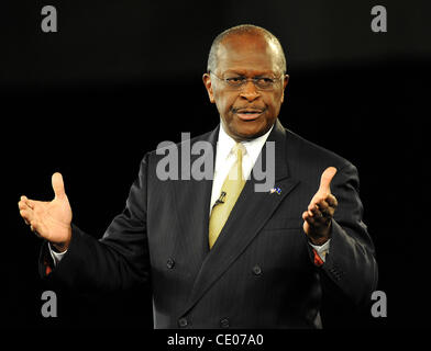 5. September 2011 - Columbia, South Carolina; USA - HERBERT CAIN nimmt Teil an der amerikanischen Prinzipien Projekt Palmetto Freedom Forum, die an der Columbia Convention Center in der Innenstadt von Columbia stattfindet. Copyright 2011 Jason Moore. (Kredit-Bild: © Jason Moore/ZUMAPRESS.com) Stockfoto