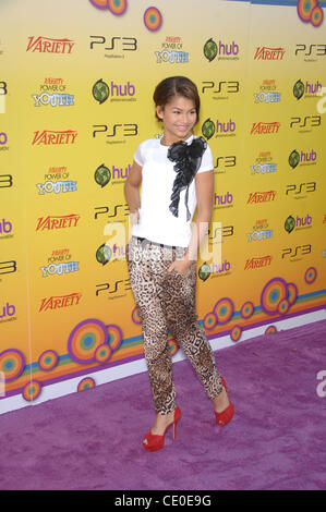 22. Oktober 2011 - statt Hollywood, Kalifornien, USA - Zendaya Coleman während die Vielfalt 5. jährlichen POWER OF YOUTH Event, in den Paramount Studios am 22. Oktober 2011, in Los Angeles. (Kredit-Bild: © Michael Germana/Globe Photos/ZUMAPRESS.com) Stockfoto