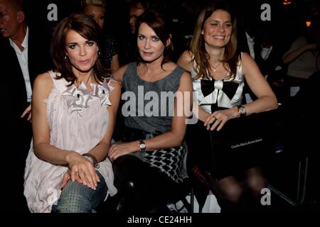 Gerit Kling, Anja Kling, Gast bei Guido Maria Kretschmer Fashion show im Mercedes Benz Fashion Week Berlin Herbst/Winter 2011 im EWerk. Berlin, Deutschland - 19.01.2011 Stockfoto