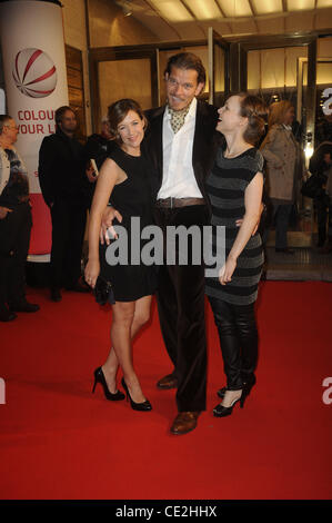 Alexandra Neldel; Goetz Otto; Nadja Becker bei der Premiere von "sterben Wanderhure' an Astor Film Lounge Berlin - 29.09.10 Stockfoto