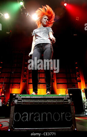 Hayley Williams Paramore die live in Konzert im Entertainment Centre Adelaide, Australien - 12.10.10 Stockfoto