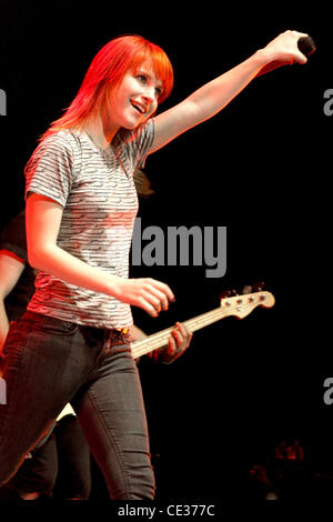 Hayley Williams Paramore die live in Konzert im Entertainment Centre Adelaide, Australien - 12.10.10 Stockfoto