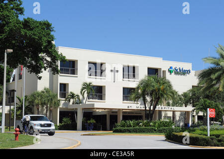 St. Mary's Medical Center wo schwangere Sängerin Celine Dion in Florida in dem Bemühen, der Star-Zwillinge vor einer Frühgeburt retten hospitalisiert worden. West Palm Beach, Florida - 17.10.10 Stockfoto